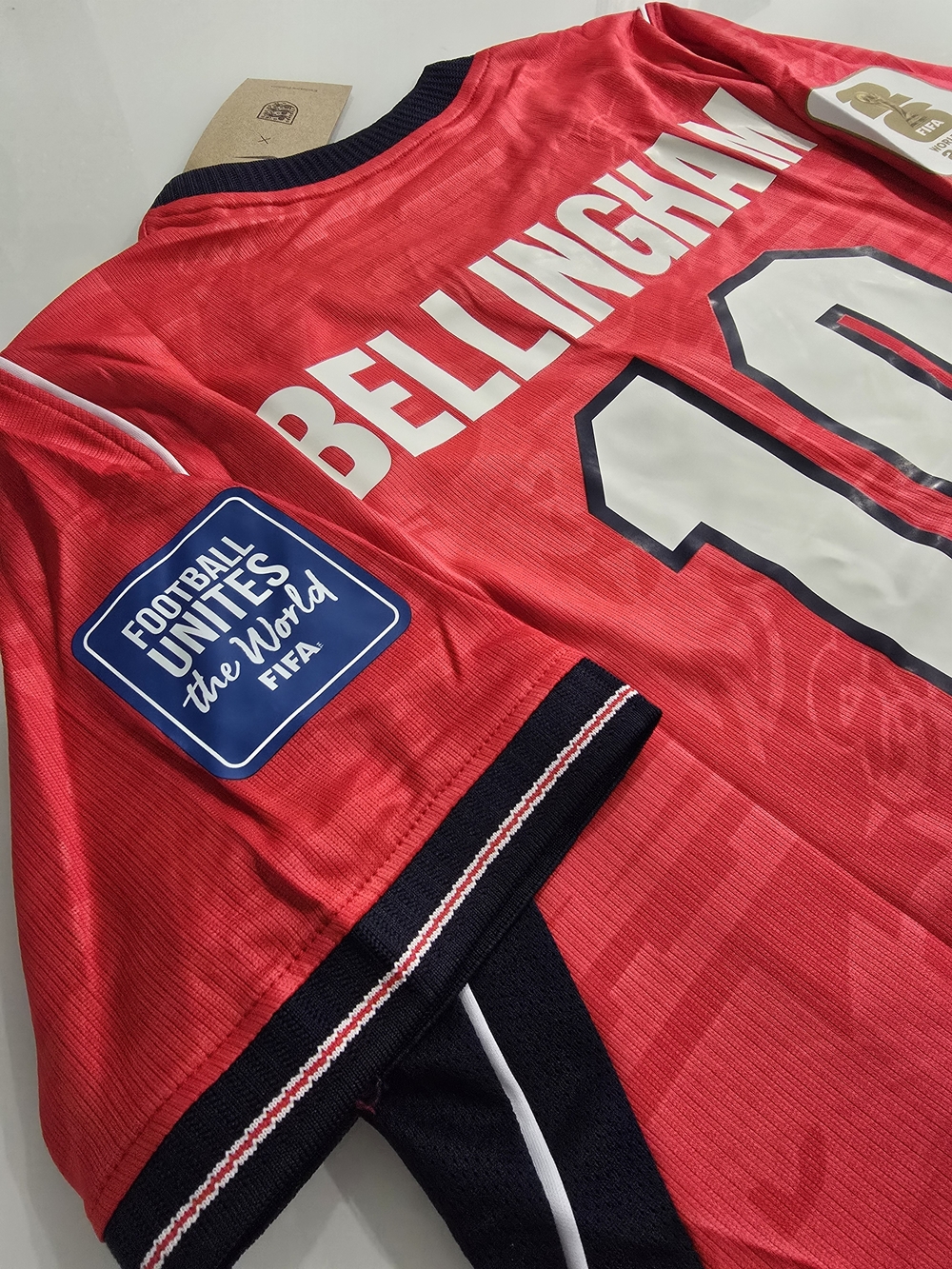 England Bellingham #10 Red Soccer Jersey 2026 - Picture 3 of 5